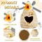 2 pcs Bee Hive Decor, Bee Decor for Home, Bumble Bee Decor for Tiered Tray, Rustic Farmhouse Decor, Honeycomb Decor, Spring Decor Honey Bee Themed Decor